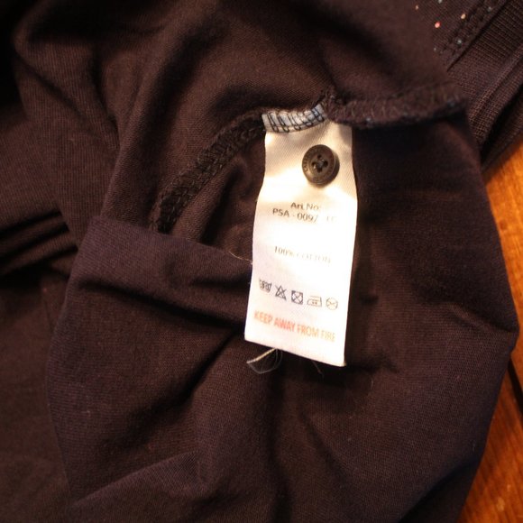 Larsson & Company Men's Short Sleeve Navy Blue Polka Dot Polo Shirt. Size Medium - Picture 4 of 6